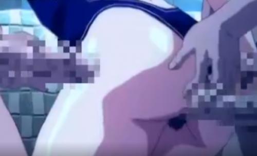 [エロアニ]《淫乱》プールで変態男たちに囲まれたたわわなおっぱい美女が大量おチンコで容赦なく犯され膣内にザーメンだけじゃなく水まで入ってきて滅茶苦茶になっちゃう♡